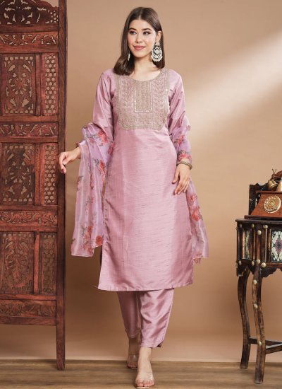 Absorbing Embroidered Festival Readymade Salwar Suit