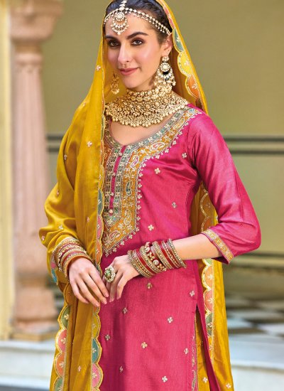 Alluring Silk Pink Zari Readymade Lehenga Choli
