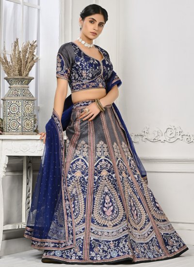 Royal Rani Color Silk Trendy Lehenga Choli For Engagement – TheDesignerSaree