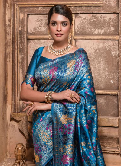 Banarasi Silk Blue Saree