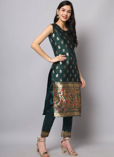 Baronial Silk Readymade Salwar Suit