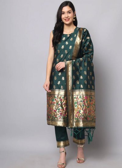 Baronial Silk Readymade Salwar Suit