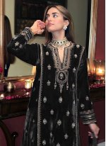 Black Embroidered Ceremonial Pakistani Salwar Suit