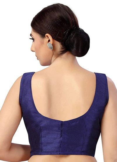 Blue Plain Blouse 
                            Blue Plain Blouse
