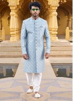 Blue Wedding Sherwani Blue Wedding Sherwani