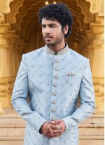 Blue Wedding Sherwani Blue Wedding Sherwani