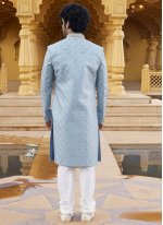 Blue Wedding Sherwani Blue Wedding Sherwani