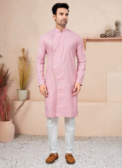Cotton Fancy Pink Indo Western