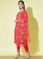 Cotton Red Pant Style Suit