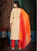 Cream Color Designer Salwar Suit