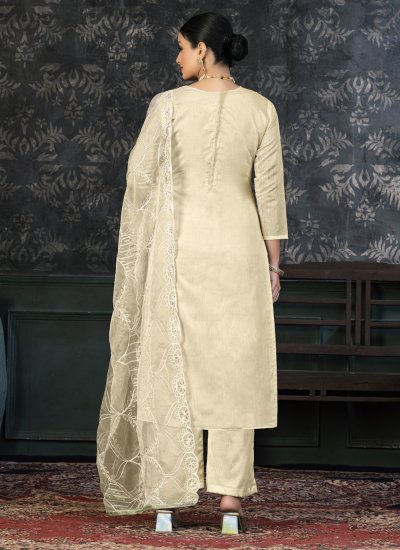 Cream Color Salwar Suit