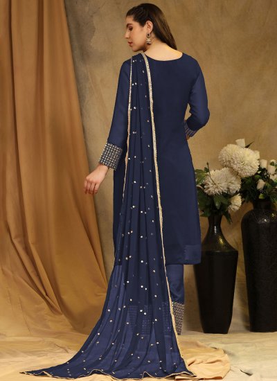 Delightful Embroidered Party Trendy Salwar Suit
