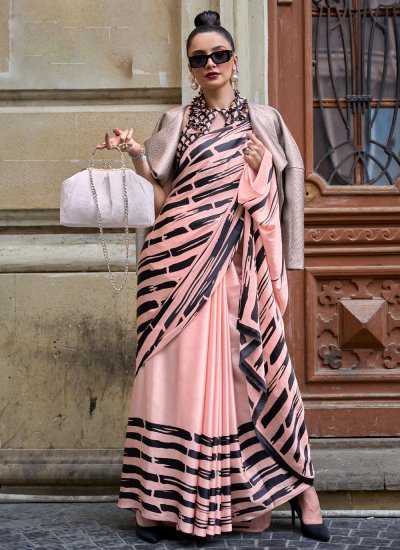 Deserving Rose Pink Designer Saree
