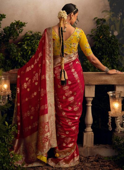 Ethnic Silk Weaving Classic Saree
