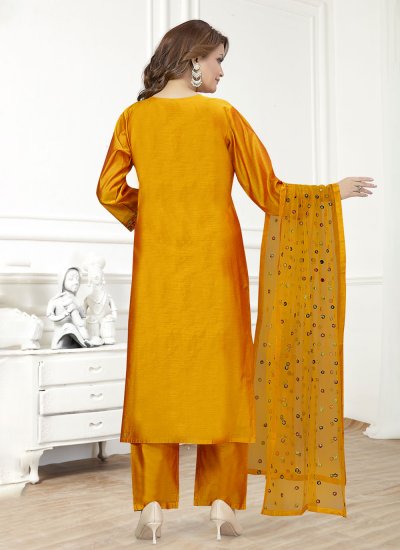Exotic Chanderi Silk Resham Salwar Suit