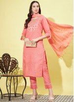 Fab Pink Embroidered Trendy Salwar Suit