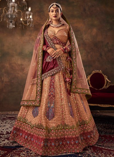 ETHNIC EMPORIUM Women's Off White Silk Bridal Handwork Indian Wedding  Festival Lehenga Choli Ghagra Dupatta Muslim Zari Custom to Measure 43483  As Shown: Buy Online at Best Price in UAE - Amazon.ae