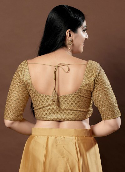 Gold Embroidered Party Blouse
