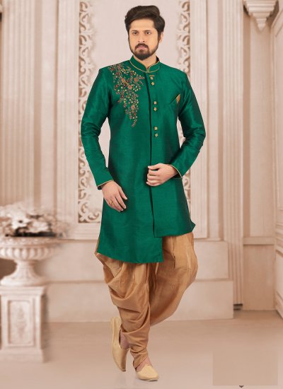 Green Color Indo Western