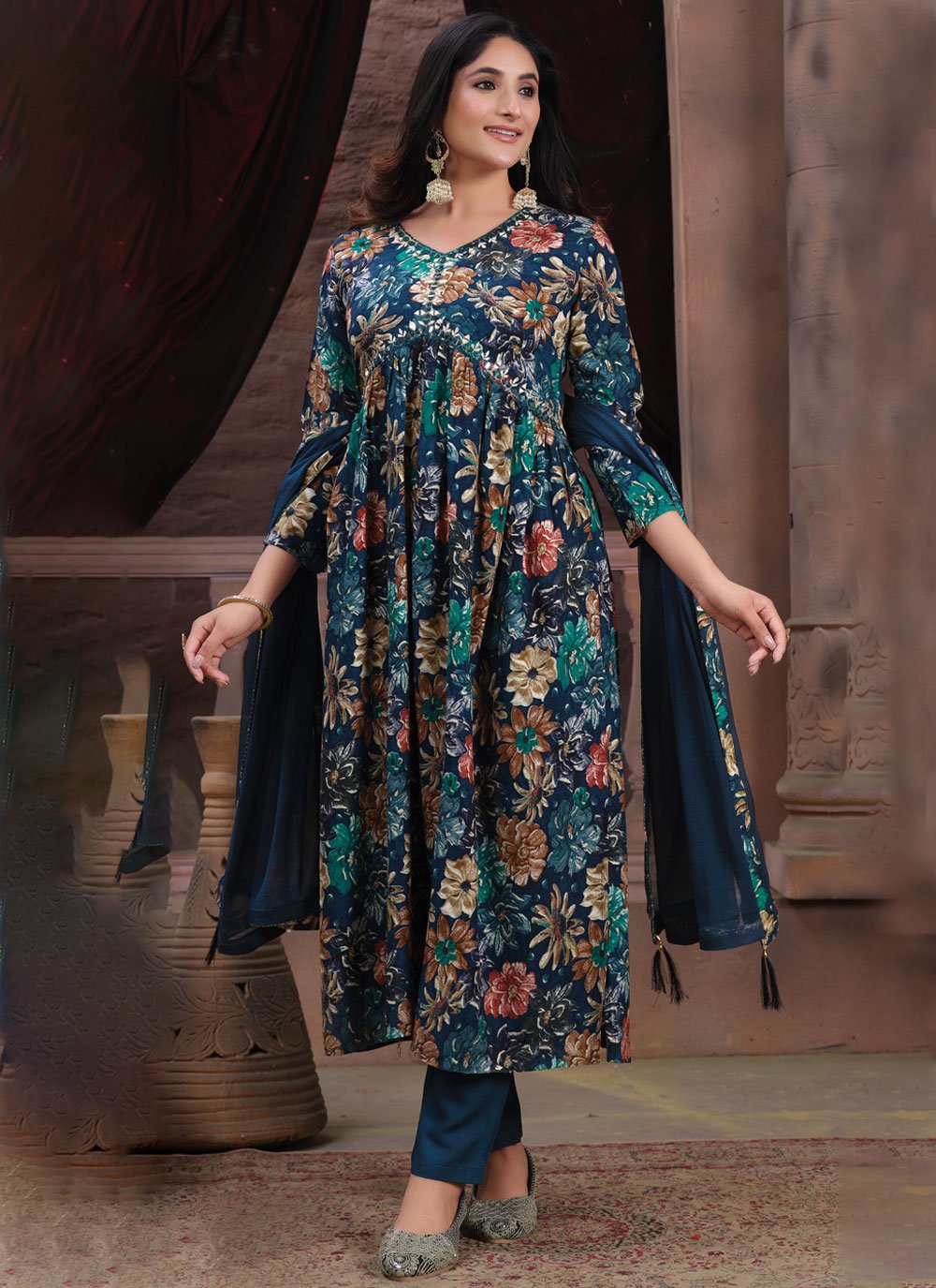 Miraan Cotton Printed Readymade Salwar Suit For Women(MIRAANSG118S, Small,  Yellow) : Amazon.in: Fashion