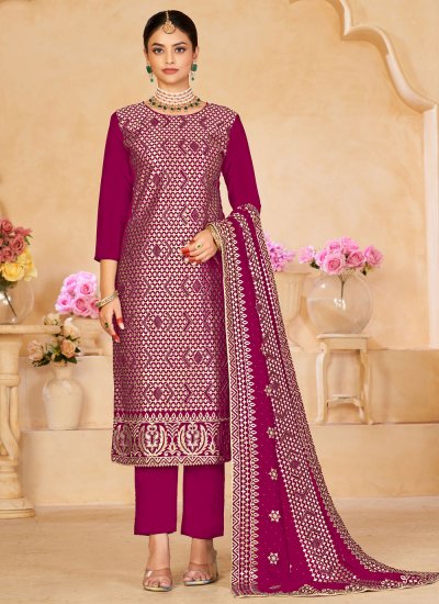 Heavenly Embroidered Rani Pant Style Suit 