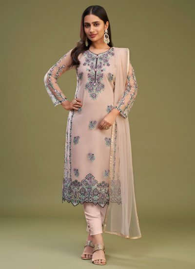 Hypnotizing Embroidered Party Trendy Salwar Suit
