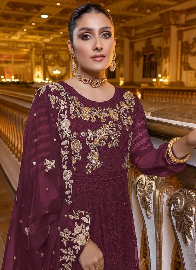 Imperial Purple Festival Pakistani Salwar Suit