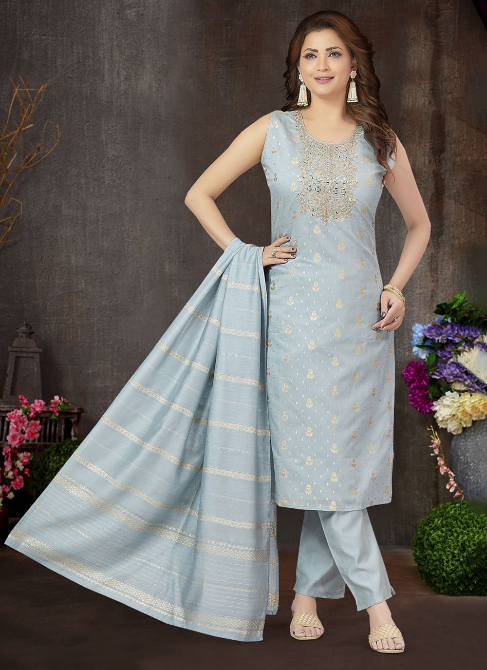 Art Silk - Plain - Buy Salwar Suits for Women Online in Latest Designs