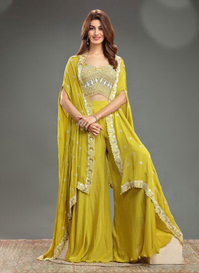Lively Mirror Jacket Style Salwar Suit