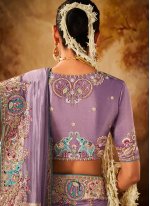 Lovely Lavender Wedding Saree