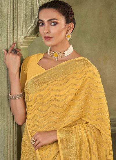 Magnetic Silk Woven Classic Saree