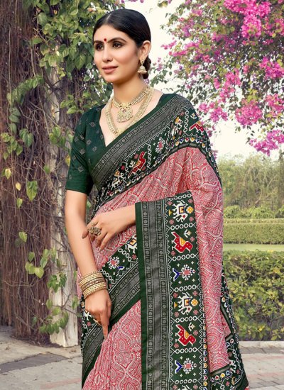 Magnificent Tussar Silk Multicolor  Foil Print Trendy Saree