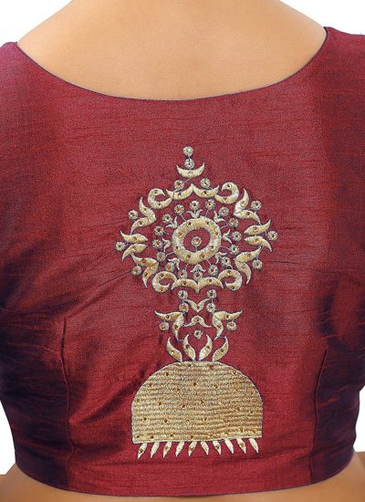 Maroon Party Designer Blouse