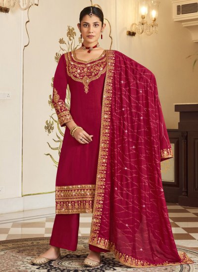 Masterly Vichitra Silk Trendy Salwar Kameez