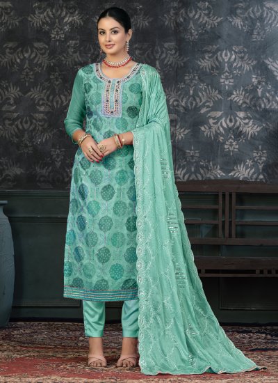 Modernistic Organza Embroidered Trendy Salwar Suit