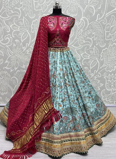 Burgundy Poly Georgette Lehenga Choli | Modest evening dress, Lehenga choli,  Heavy lehenga