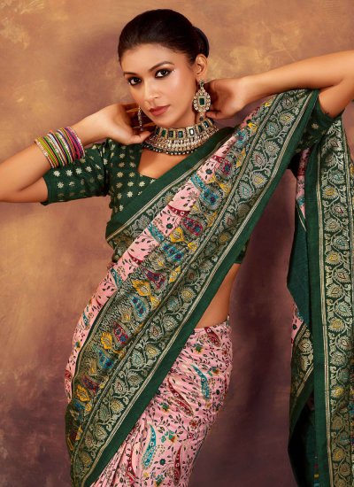 Multi Colour Weaving Classic Saree