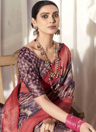 Multi Colour Woven Designer Saree