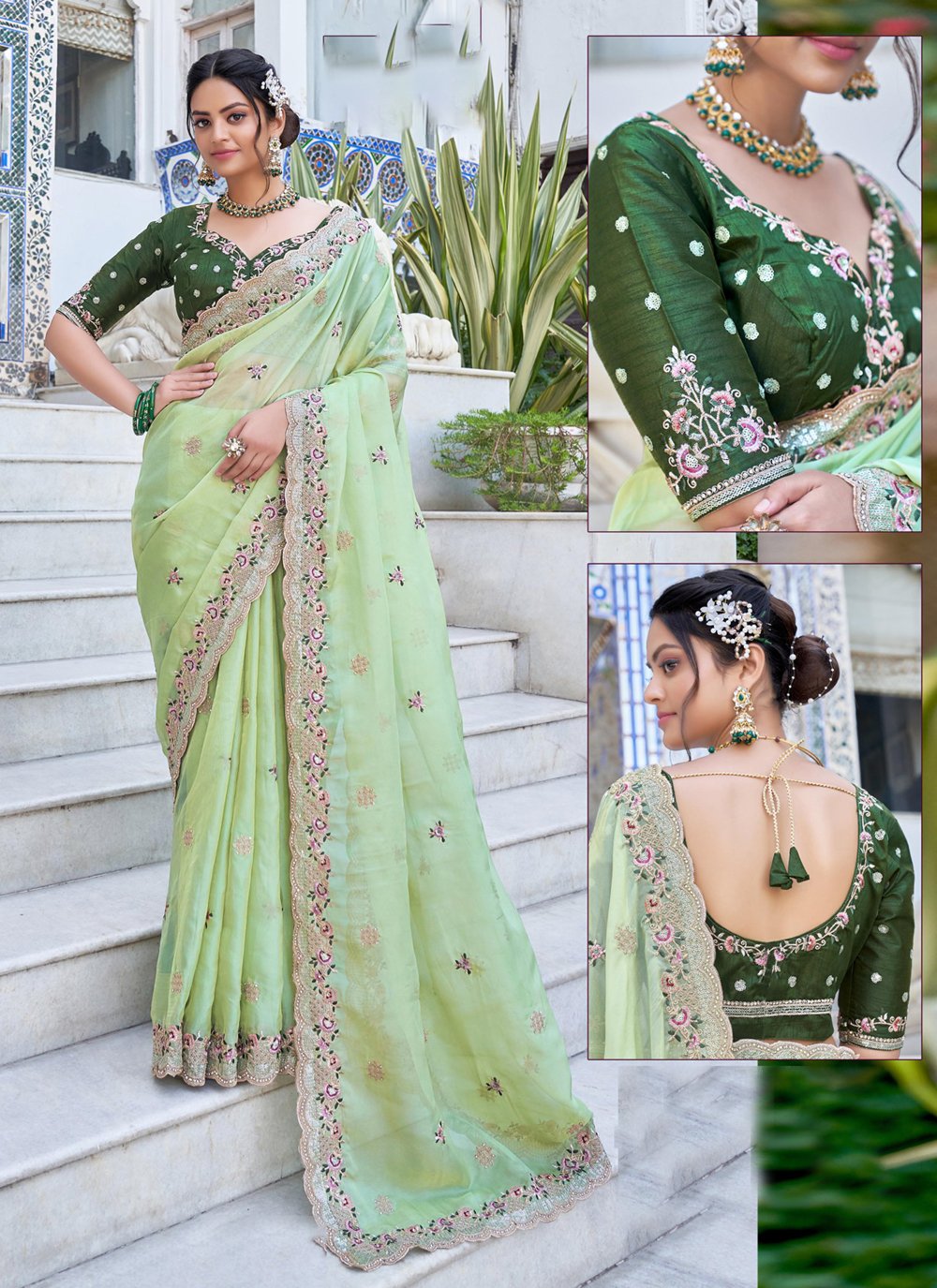 Designer Saree LACE Bridal Sarees, Saree Length: 6.5, With Blouse at Rs  1295 in Surat