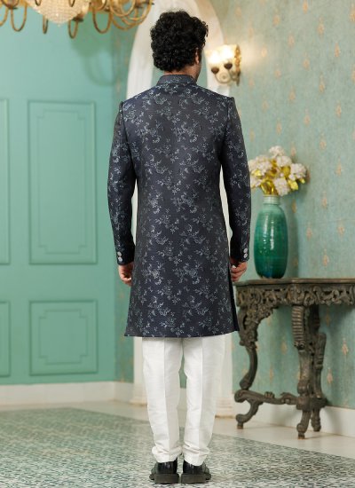 Navy Blue Imported Fancy Indo Western