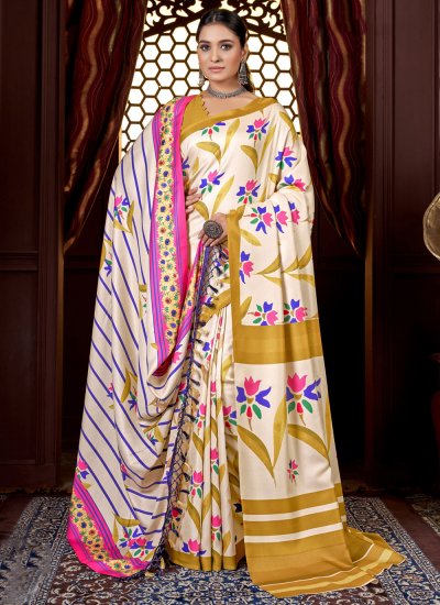 Pashmina Trendy Saree in Multi Colour