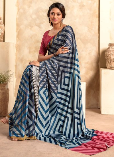 Phenomenal Satin Silk Multi Colour Classic Saree
