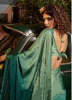 Prepossessing Green Designer Saree