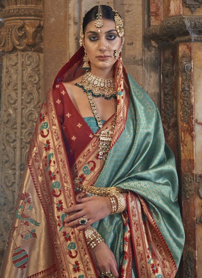 Prominent Banarasi Silk Festival Classic Saree