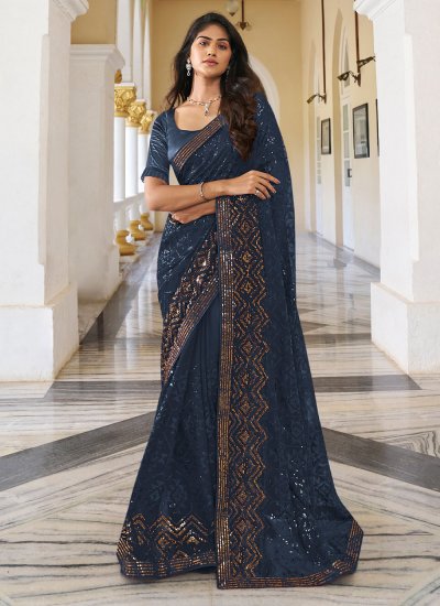 Size 40-42 Inches Optional Stitched Blouse Shimmer Georgette Party Wear  Saree With Rhinestone Stone Work Party Wear Sarees Online Usa - Etsy