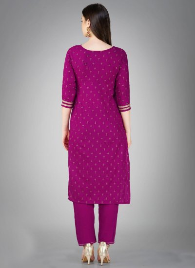 Purple Party Trendy Salwar Suit
