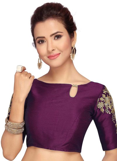 Purple Plain Blouse