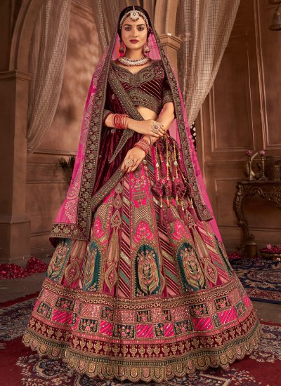 Latest 50 Velvet Lehenga Designs For Parties and Weddings (2022) - Tips and  Beauty | Indian bridal dress, Bridal lehenga choli, Bridal lehenga  collection