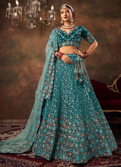 Rama Silk Designer Lehenga Choli