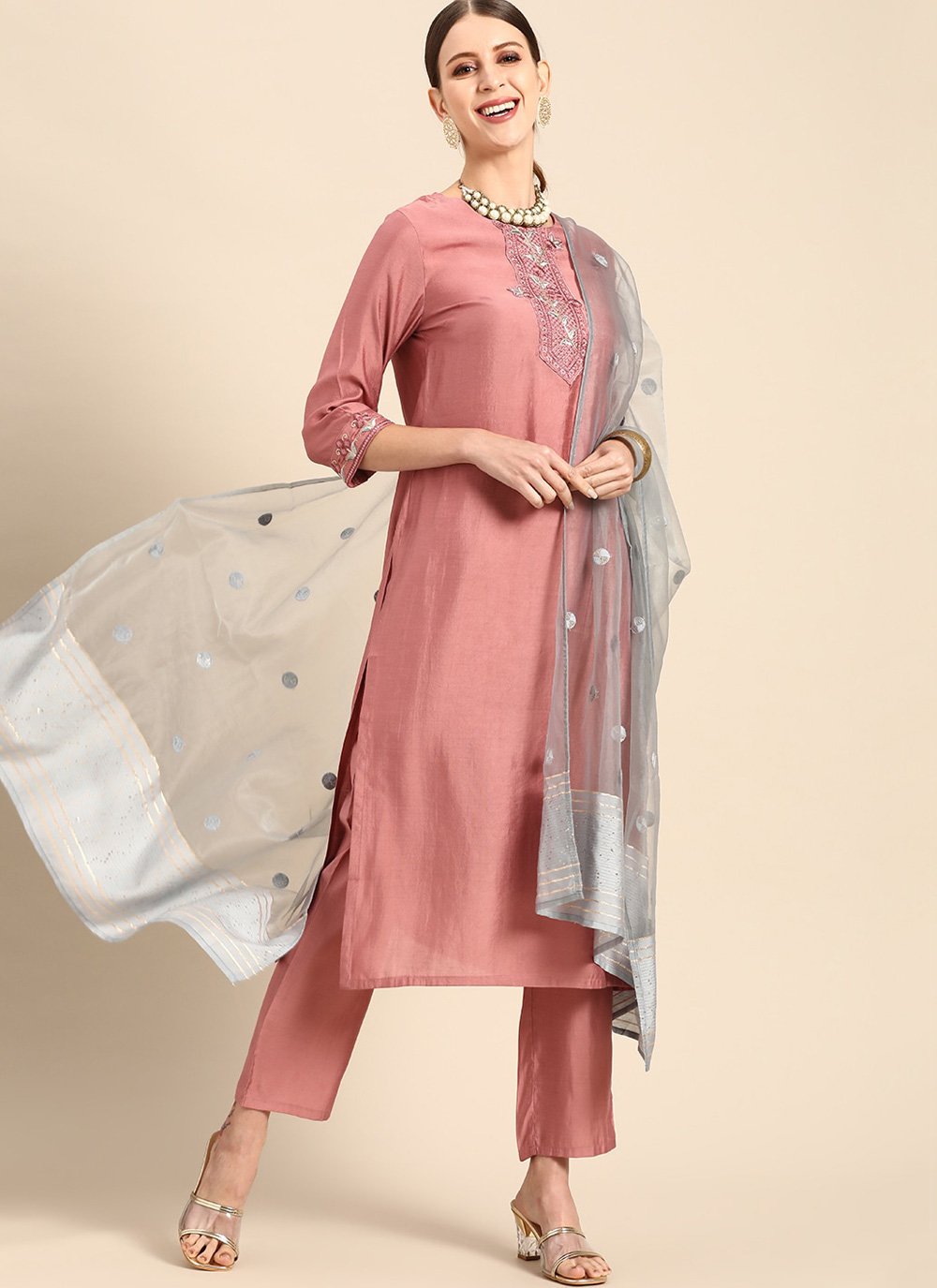 Popular $52 - $64 - Peach Plain Salwar Kameez and Peach Plain Salwar Suit  Online Shopping
